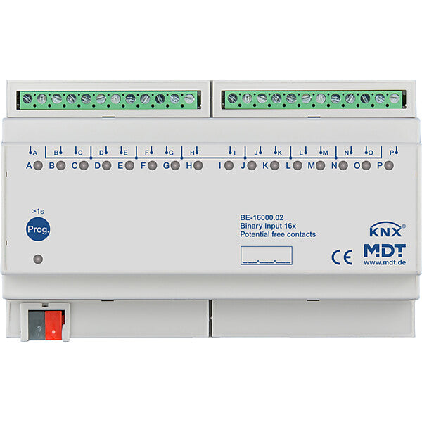 MDT technologies Binäreingang 16-fach 8TE REG, potentialfrei BE-16000.02